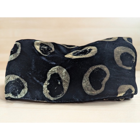 Vintage Velvet Trisha Needham Opera Scarf Black & Gold + Pandemonium Seattle Hat - Picture 3 of 13